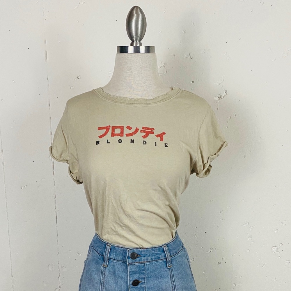 Recycled Karma Blondie Distressed Graphic Tee